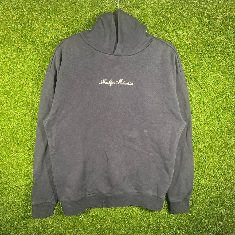 Brooklyn Industries Imagination Time Graphic Hoodie Black Mens Small